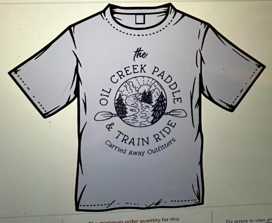 Oil Creek Paddle and Train Ride Event T-Shirt