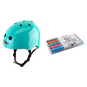 Wipeout Helmet: Helmet Triple8 Wipeout Skate/Bike Youth-MD BK – Carried Away Outfitters