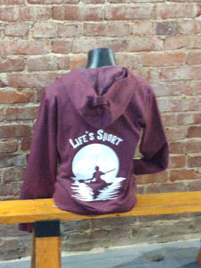 Carried Away Outfitters:  "Life's Short" Full Zipper Hoodie