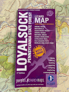 Purple Lizard Map Lake & Trails