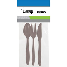 Load image into Gallery viewer, OLICAMP:  &quot;Smoke&quot; BPA Free Silverware